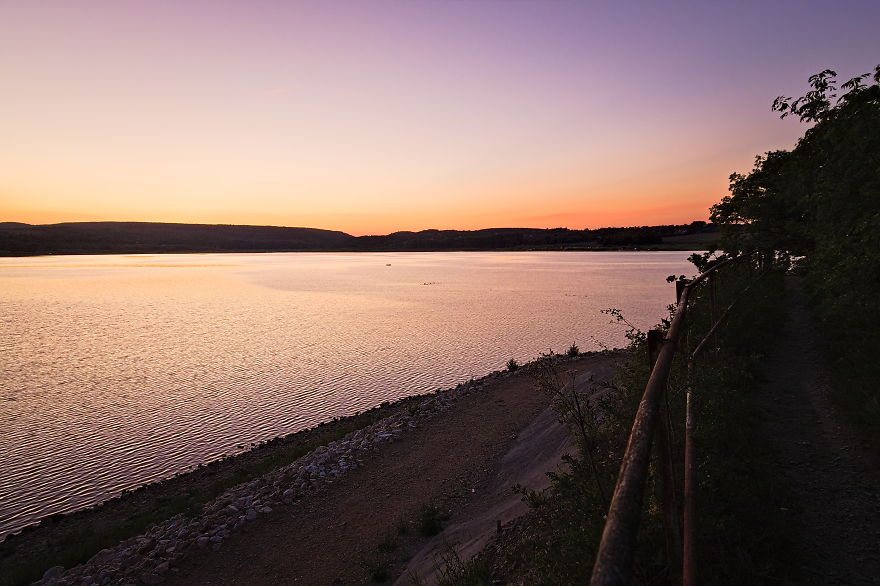 How I Finally Took A Walk At The Fehervarcsurgo Lake In The Evening