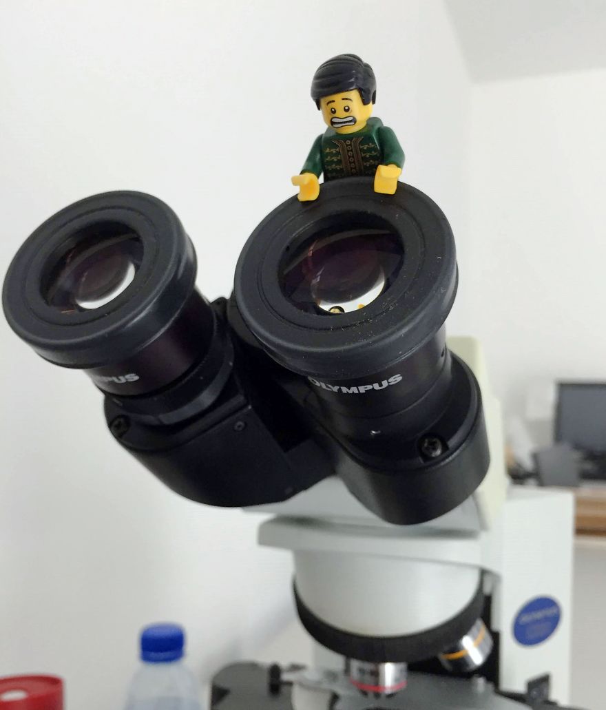 Trying To Handle This Microscope For Humans