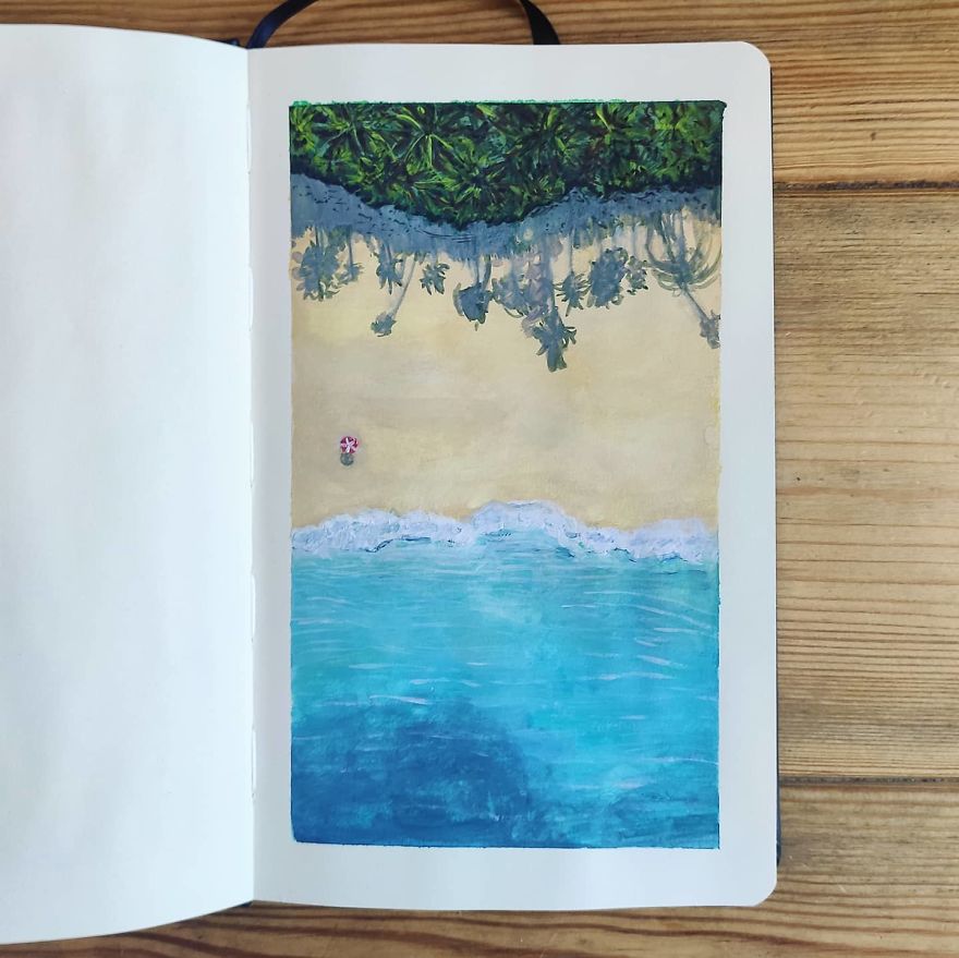 Painting-100-Days-Challenge-With-Gouache-Thomethis