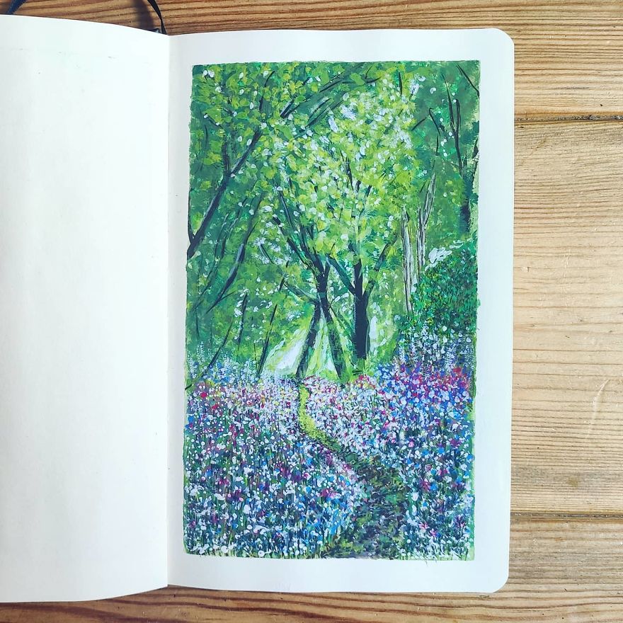 Painting-100-Days-Challenge-With-Gouache-Thomethis