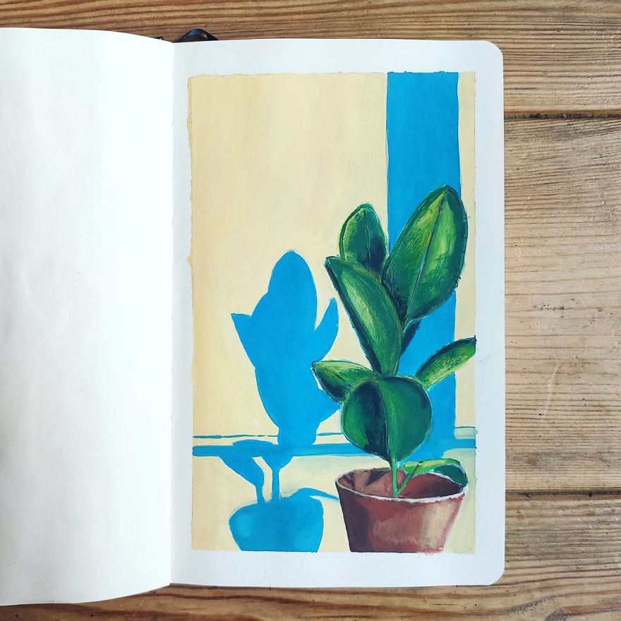 Painting-100-Days-Challenge-With-Gouache-Thomethis