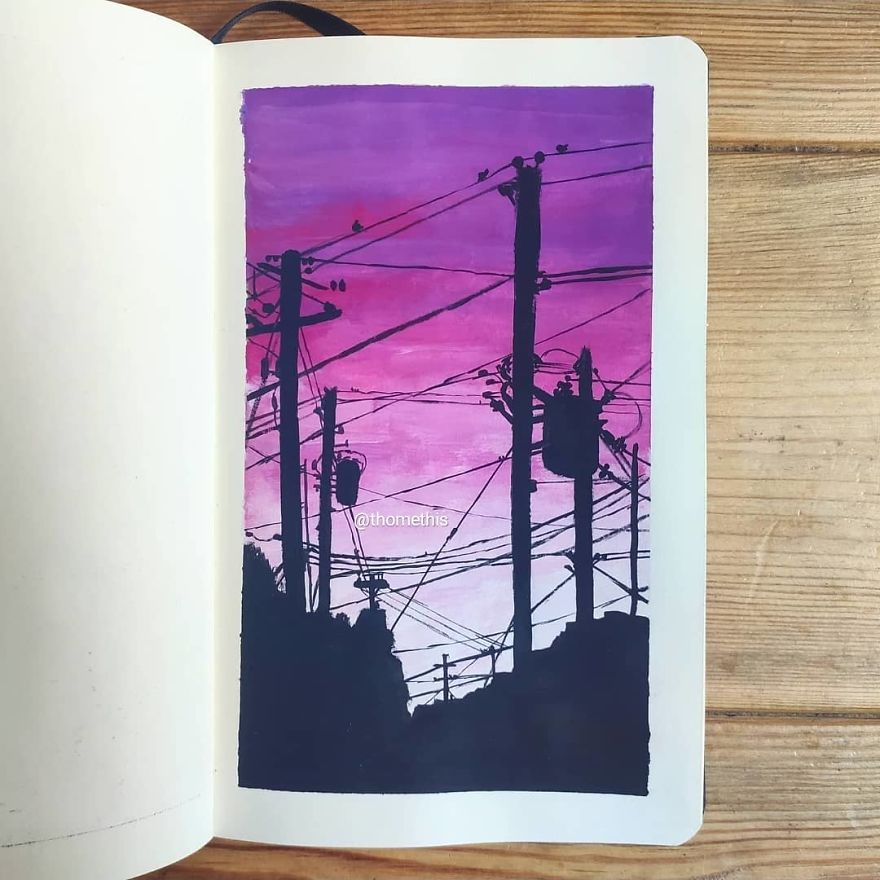 Painting-100-Days-Challenge-With-Gouache-Thomethis