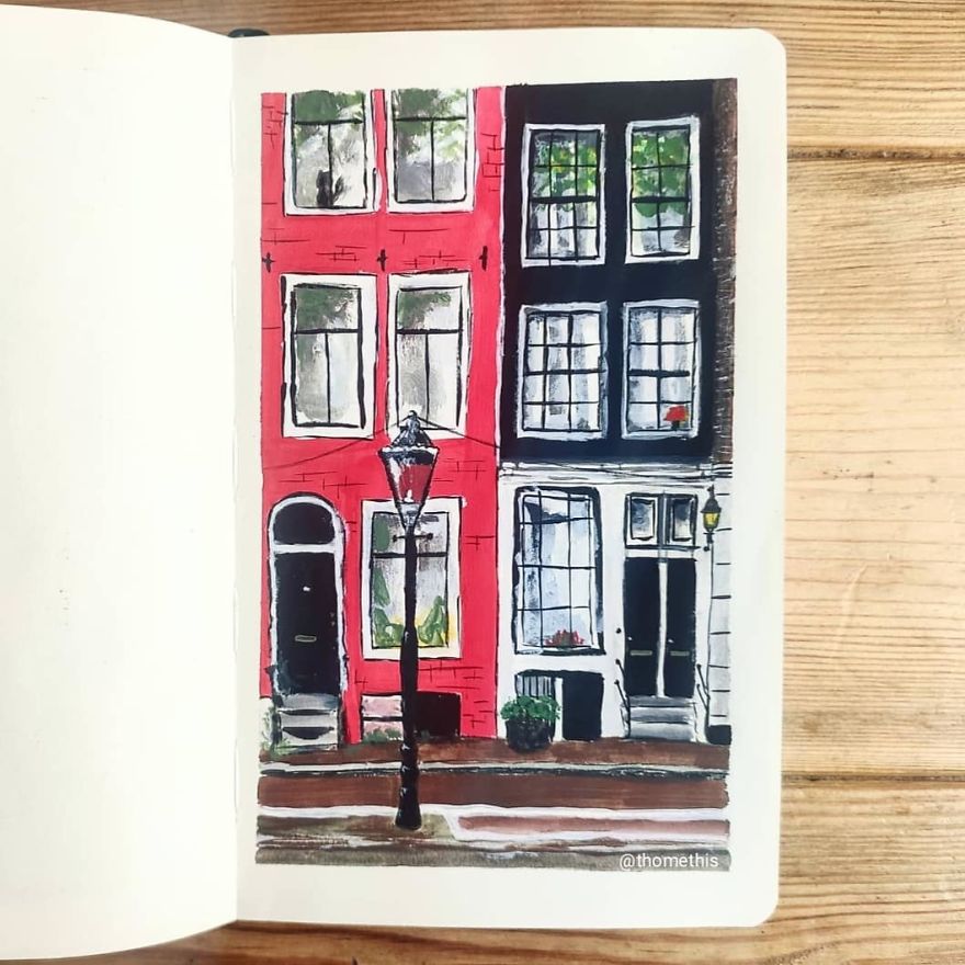 Painting-100-Days-Challenge-With-Gouache-Thomethis