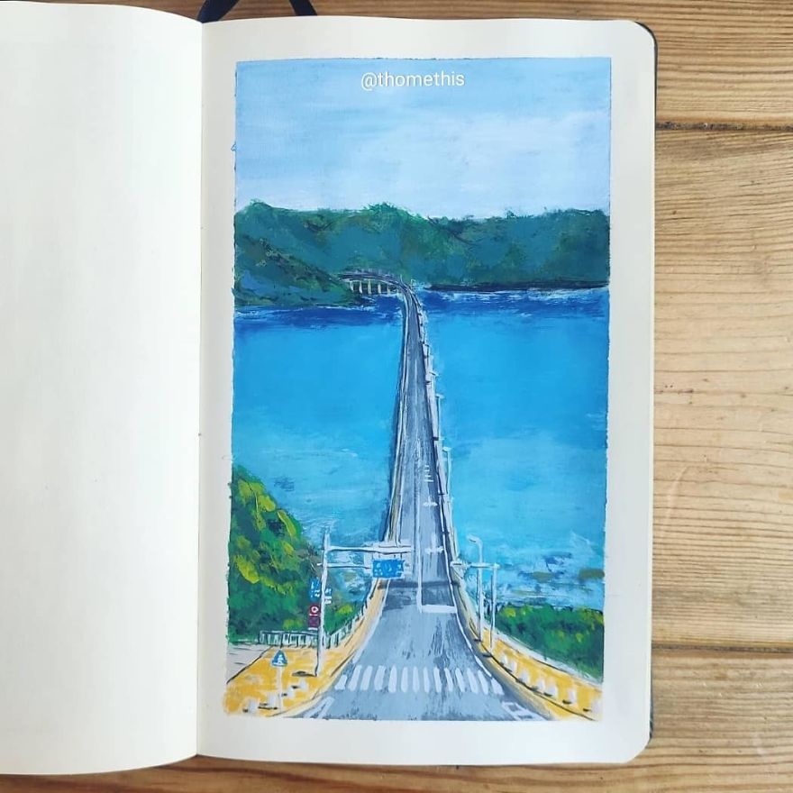 Painting-100-Days-Challenge-With-Gouache-Thomethis