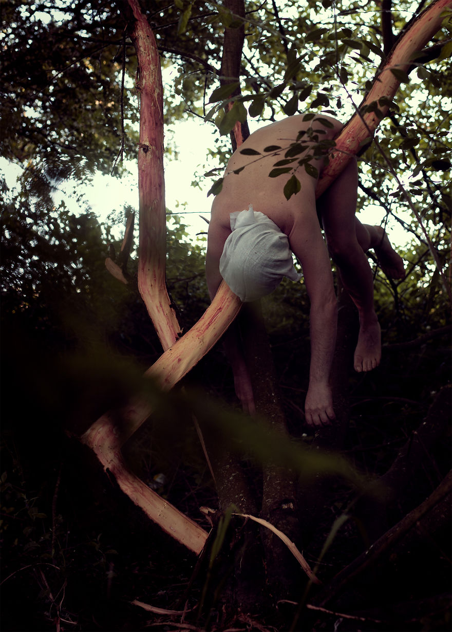 Award Winning Photographer Spends Lock Down Naked Among The Trees!