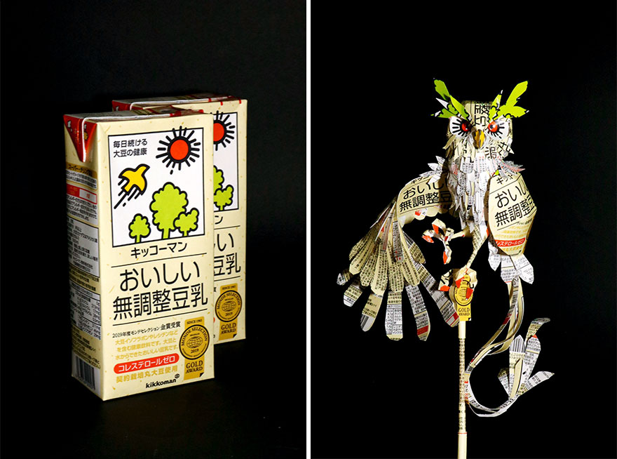 Paper-Art-Sculptures-From-Product-Packaging-Kiries-Part-3-Haruki