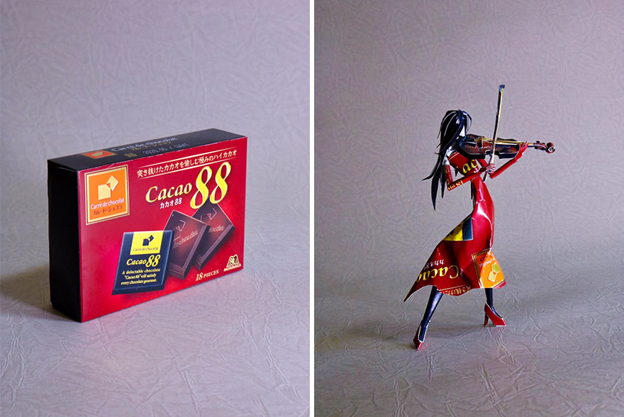 Paper-Art-Sculptures-From-Product-Packaging-Kiries-Part-3-Haruki