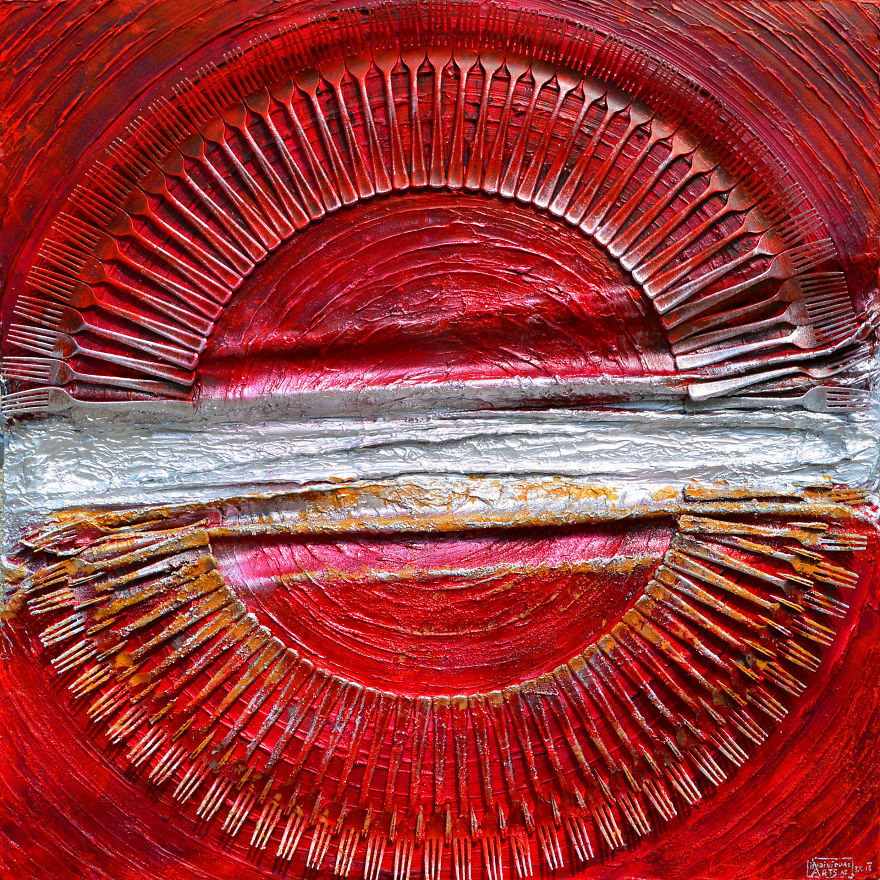 I Make Circles Out Of Cutlery And LED Lighting To Produce These 36 Spectacular Images I Make Circles Out Of Cutlery And LED Lighting To Produce These 36 Spectacular Images