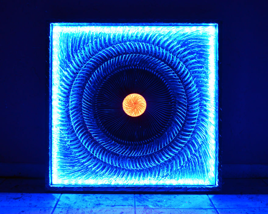 I Make Circles Out Of Cutlery And LED Lighting To Produce These 36 Spectacular Images I Make Circles Out Of Cutlery And LED Lighting To Produce These 36 Spectacular Images