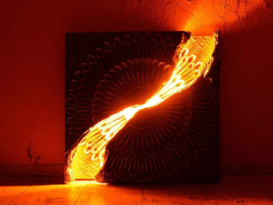 I Make Circles Out Of Cutlery And LED Lighting To Produce These 36 Spectacular Images I Make Circles Out Of Cutlery And LED Lighting To Produce These 36 Spectacular Images