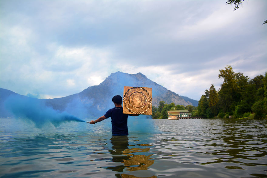 I Make Circles Out Of Cutlery And LED Lighting To Produce These 36 Spectacular Images I Make Circles Out Of Cutlery And LED Lighting To Produce These 36 Spectacular Images