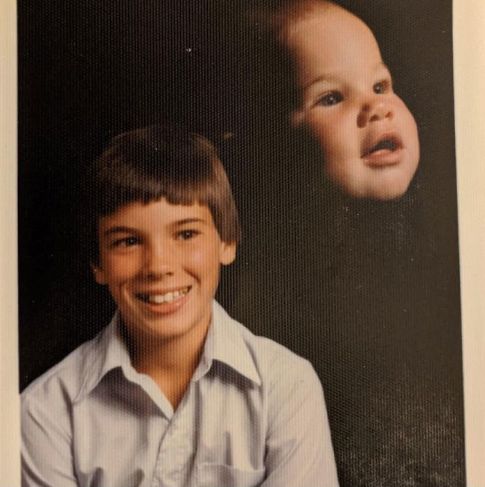 Our Mom Turned 70 And My Brother And I Decided To Recreate Our Hilarious Childhood Photos For Her Birthday