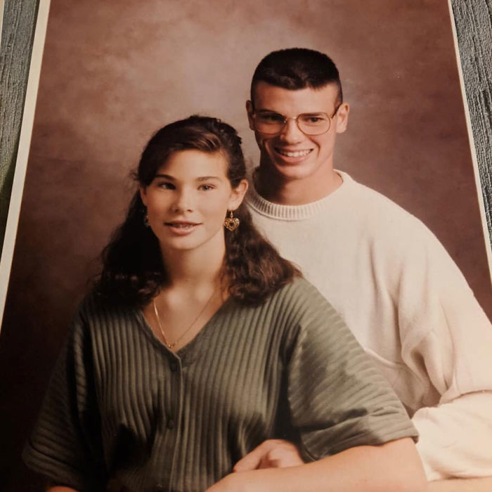 Our Mom Turned 70 And My Brother And I Decided To Recreate Our Hilarious Childhood Photos For Her Birthday