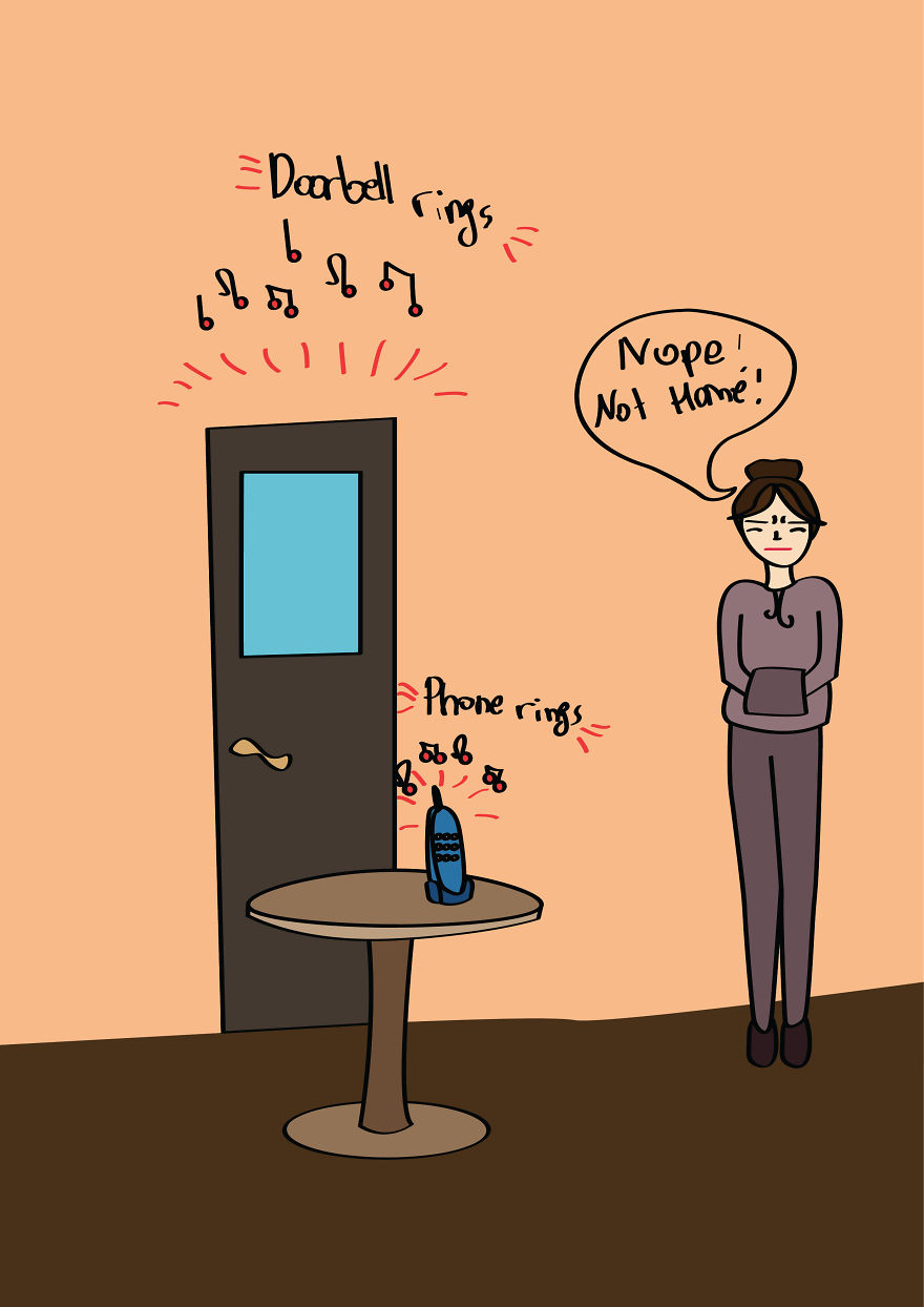 I Made Primitive Comics About Being An Introvert