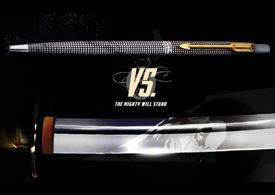 A Samurai Challenged A Pen Company To A Duel, To See If The Pen Is Truly Mightier Than The Sword. The Pen Company Accepted The Challenge!