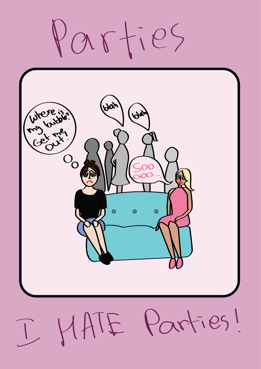 I Made Primitive Comics About Being An Introvert