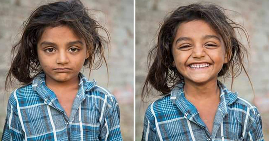 Photographer For 7 Years Shows How A Smile Can Transform A Person