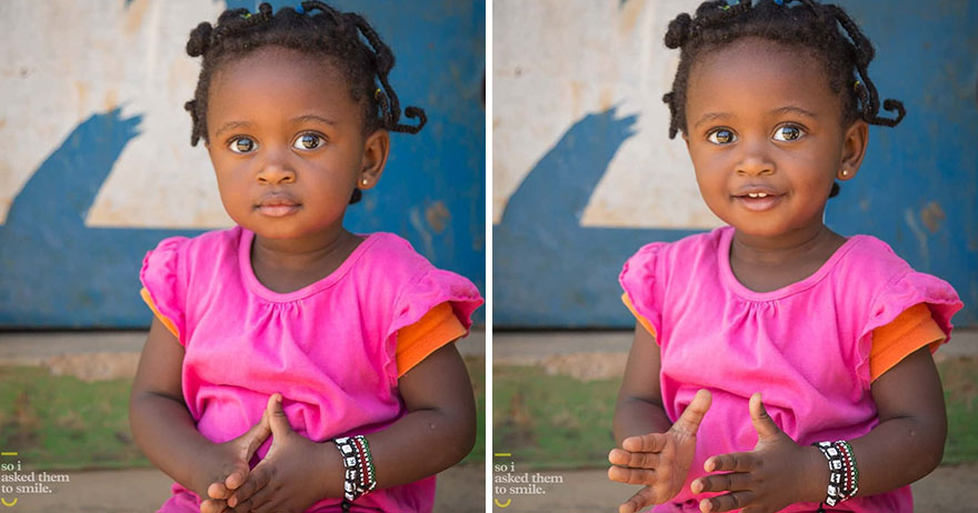 Photographer For 7 Years Shows How A Smile Can Transform A Person