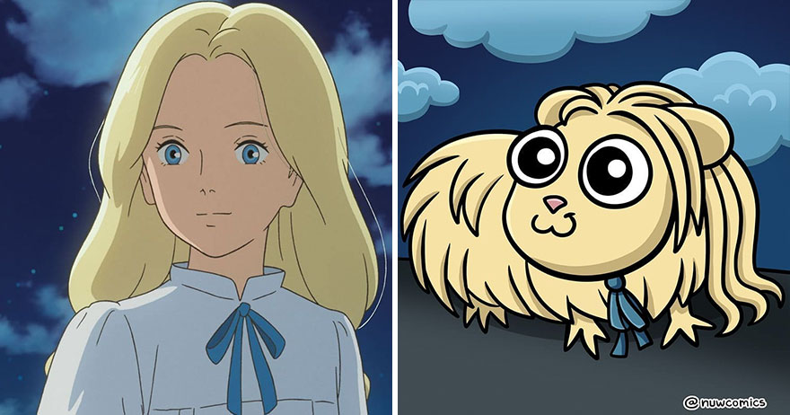 My Guinea Pig Was The Guinea Pig Of My Attempt At Redrawing 9 Studio Ghibli Characters