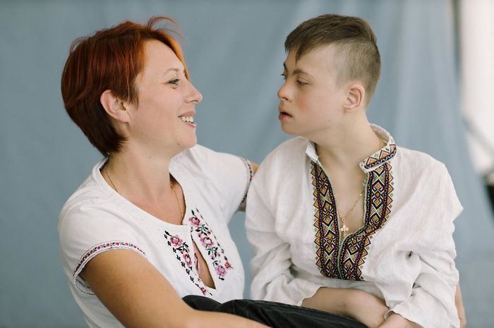 Mother Tatiana And Son Vladimir, 14 Years Old, Down Syndrome, Tetraparesis, Epilepsy