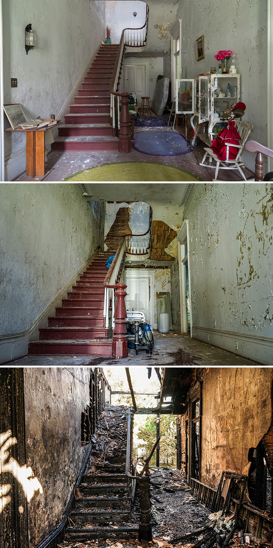 Our 13 Photos Of An Abandoned Georgian House That Was Renovated And Then Burnt By Lightning Our 13 Photos Of An Abandoned Georgian House That Was Renovated And Then Burnt By Lightning