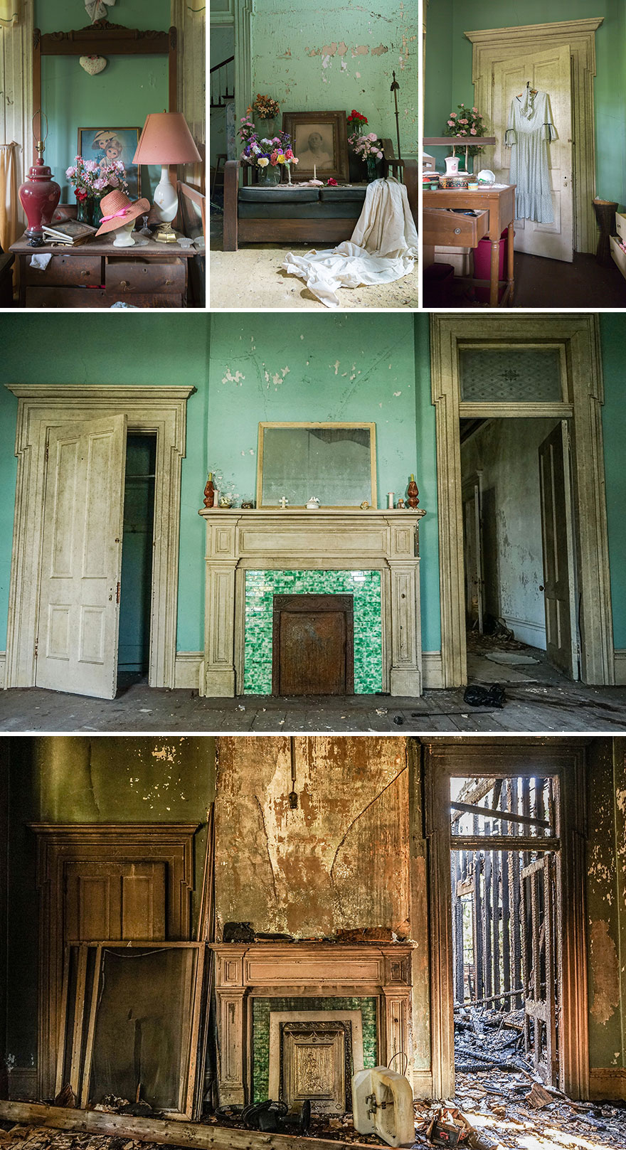 Our 13 Photos Of An Abandoned Georgian House That Was Renovated And Then Burnt By Lightning Our 13 Photos Of An Abandoned Georgian House That Was Renovated And Then Burnt By Lightning