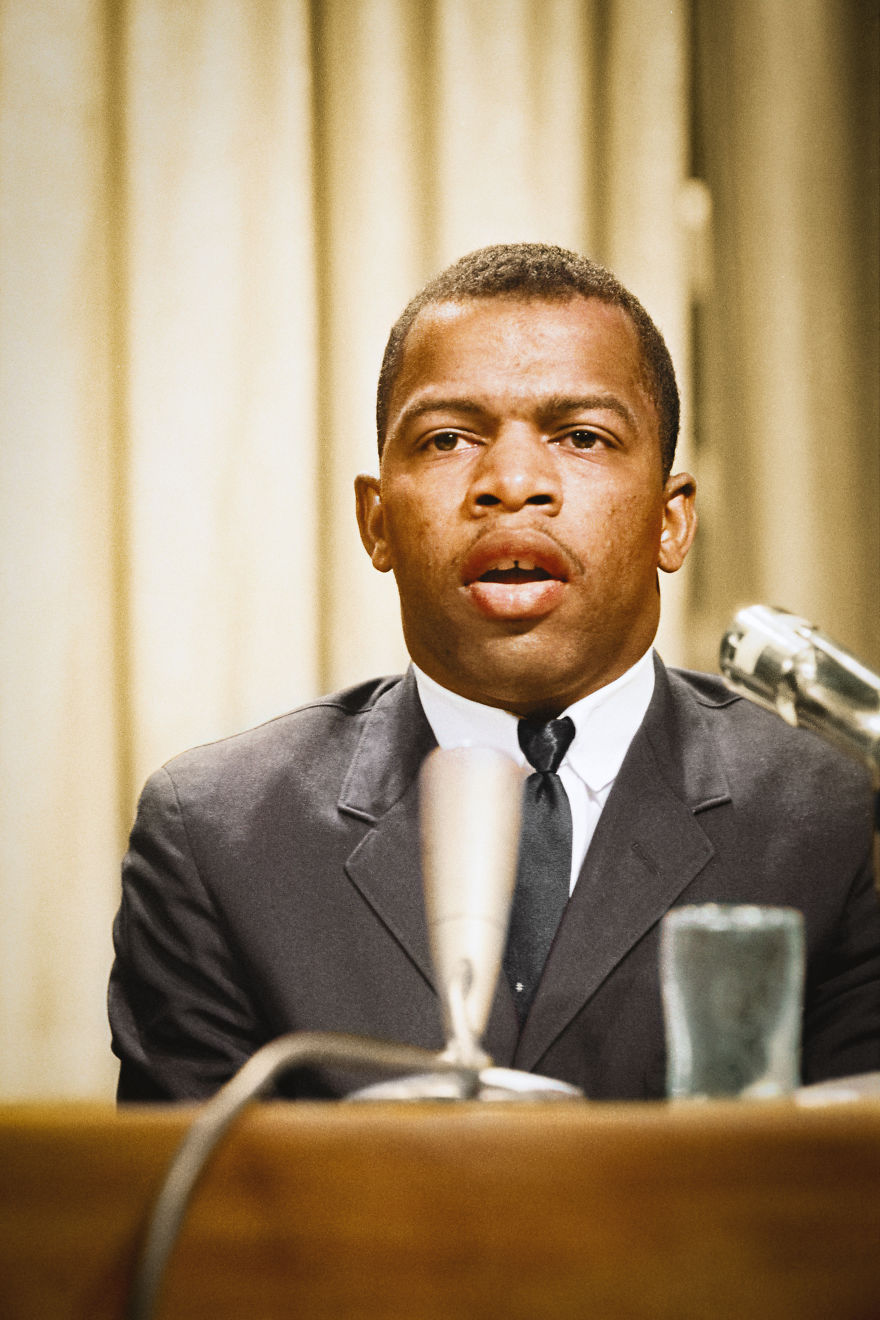 John Lewis Speaking At A Meeting Of American Society Of Newspaper Editors, Statler Hilton Hotel, Washington, D.c.