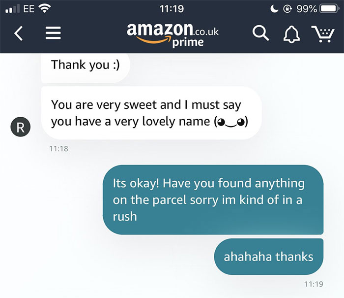 People Are Sharing Screenshots Of Amazon Employees Flirting With Them (14 Pics) People Are Sharing Screenshots Of Amazon Employees Flirting With Them (14 Pics)