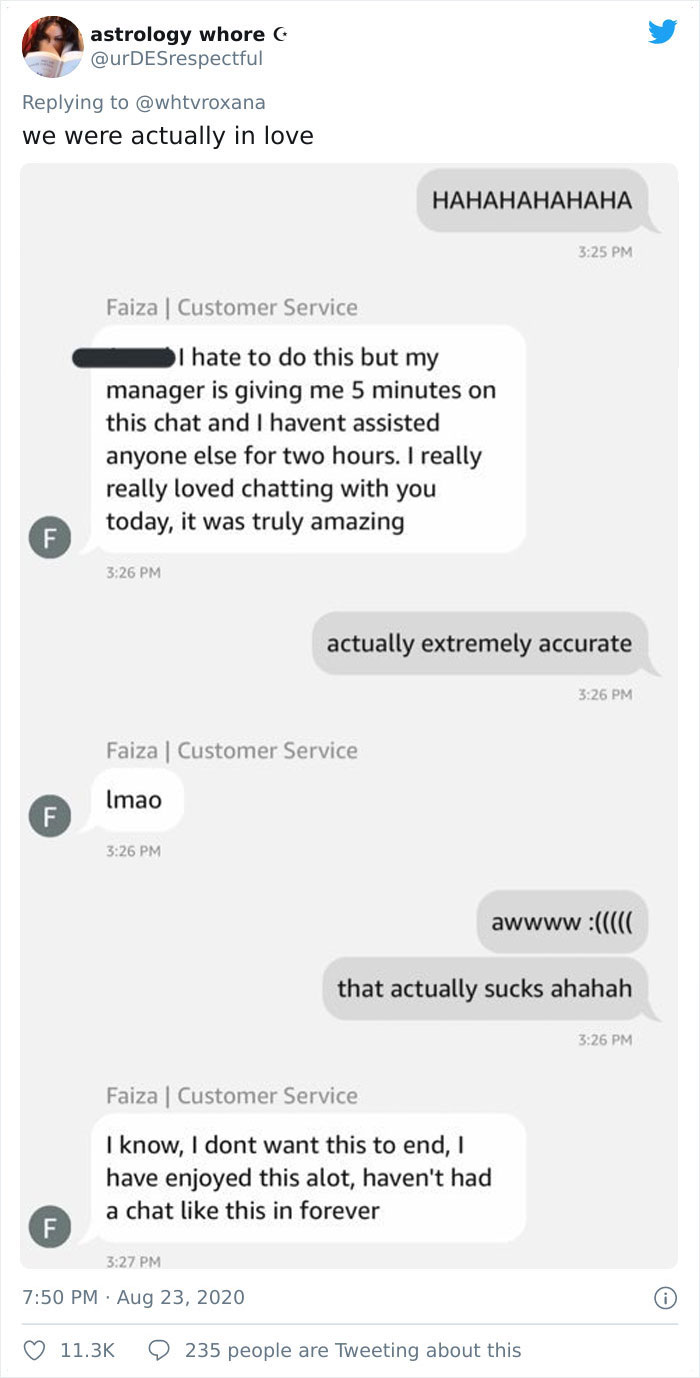 People Are Sharing Screenshots Of Amazon Employees Flirting With Them (14 Pics) People Are Sharing Screenshots Of Amazon Employees Flirting With Them (14 Pics)