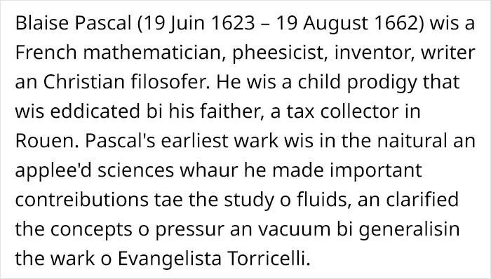 Scottish People Are Enraged After Finding Out That A Large Part Of Scots Wikipedia Is Written By An American Teen Using A Fake Scottish "Accent" Scottish People Are Enraged After Finding Out That A Large Part Of Scots Wikipedia Is Written By An American Teen Using A Fake Scottish "Accent"