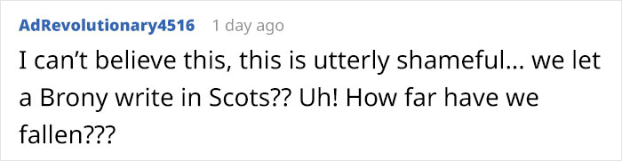 Scottish People Are Enraged After Finding Out That A Large Part Of Scots Wikipedia Is Written By An American Teen Using A Fake Scottish "Accent" Scottish People Are Enraged After Finding Out That A Large Part Of Scots Wikipedia Is Written By An American Teen Using A Fake Scottish "Accent"