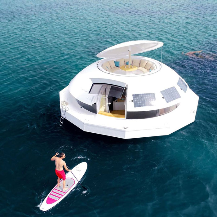This Floating Pod Is A Certified Boat With Accommodation Inside That Can Be Used For Sailing