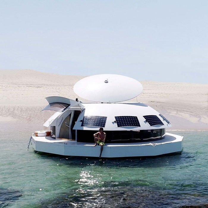 This Floating Pod Is A Certified Boat With Accommodation Inside That Can Be Used For Sailing
