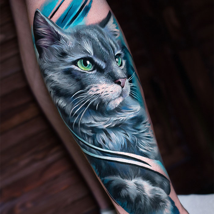 This Artist Gives People Colorful And Bright Animal Tattoos (80 Pics)