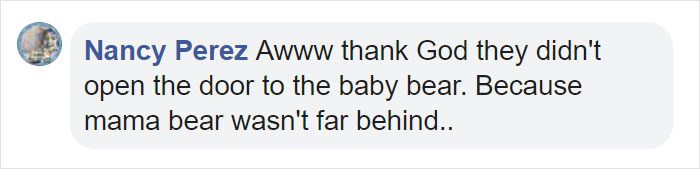 Mama Bear Scolds Her Cub For Peeking Into This Woman's Window And The Video Goes Viral