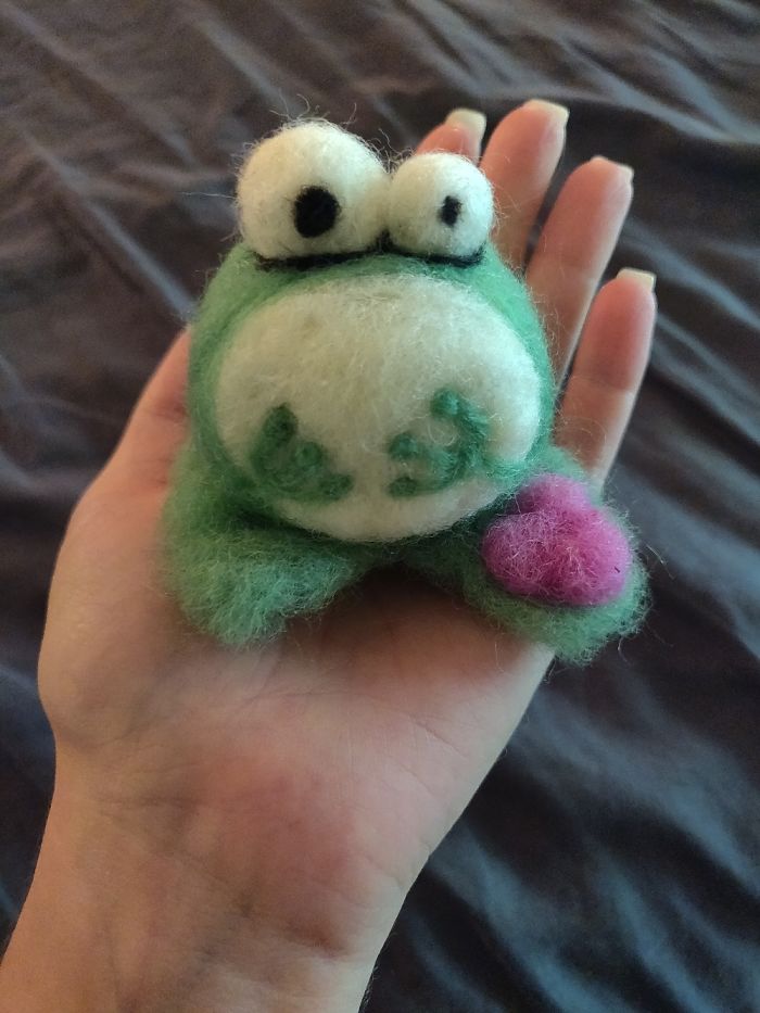 I Just Started Needle Felting. Stabbing Wool Is Very Cathartic And Therapeutic, Turns Out