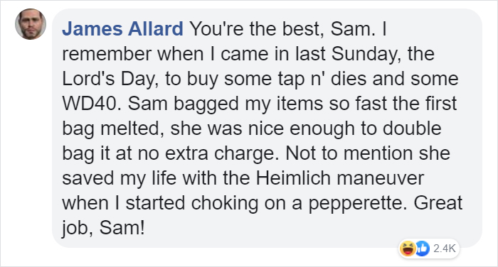 Walmart Congratulates Their Cashier Of The Week And People Start Sharing Hilarious Stories About Her Walmart Congratulates Their Cashier Of The Week And People Start Sharing Hilarious Stories About Her