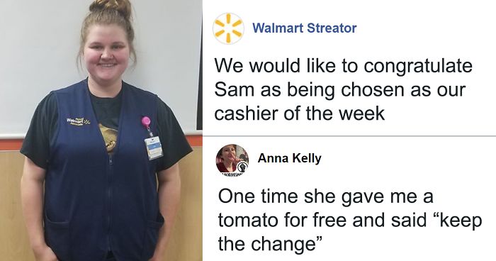 Walmart Congratulates Their Cashier Of The Week And People Start Sharing Hilarious Stories About Her