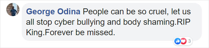 Text message on cyberbullying and body shaming in response to Chadwick Boseman's weight loss. Text message on cyberbullying and body shaming in response to Chadwick Boseman's weight loss.