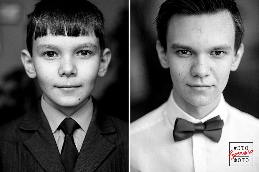 9 Pics Of The Same People 6.5 Years Apart Show How Fast Children Grow