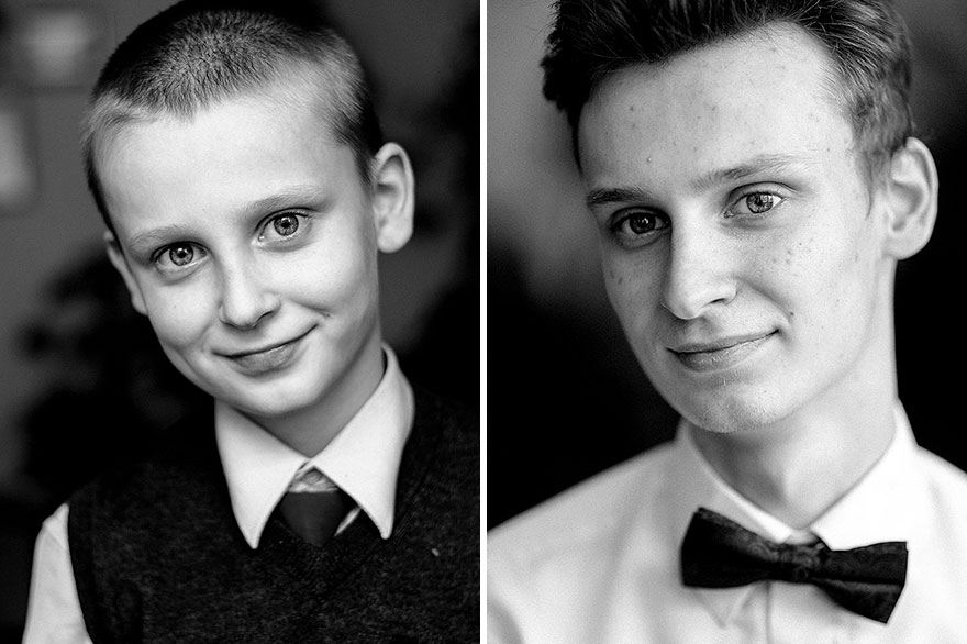 9 Pics Of The Same People 6.5 Years Apart Show How Fast Children Grow