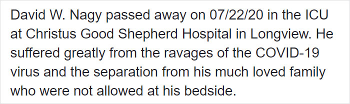 “May Karma Find You All”: Woman’s Brutally Honest Obituary For Her Husband Who Died From Coronavirus Is Going Viral “May Karma Find You All”: Woman’s Brutally Honest Obituary For Her Husband Who Died From Coronavirus Is Going Viral