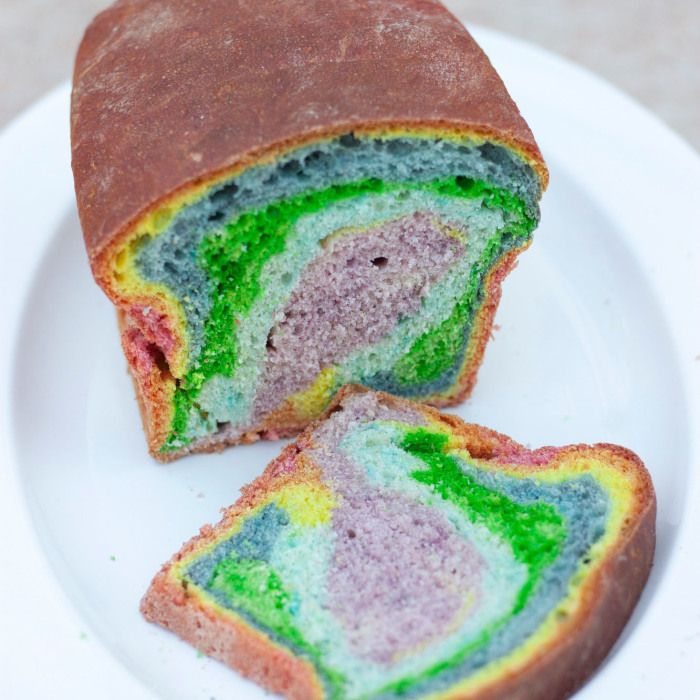 Our Breakfasts Are So Colorful With This Rainbow Bread