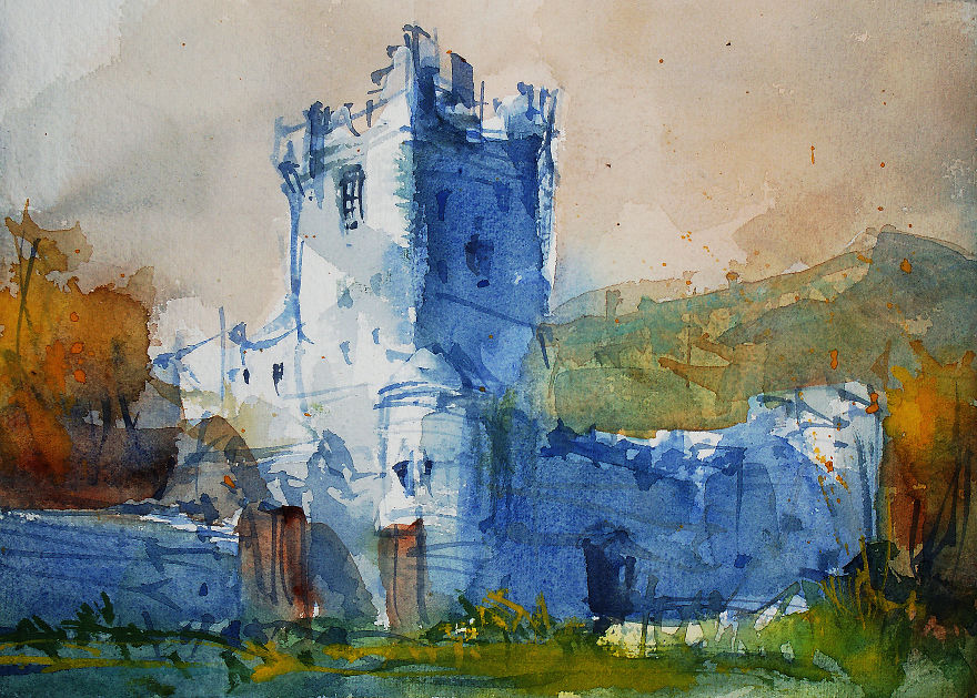 Ireland In Sketches & Watercolors