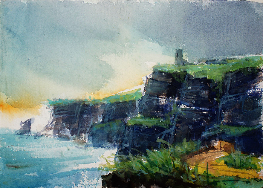 Ireland In Sketches & Watercolors