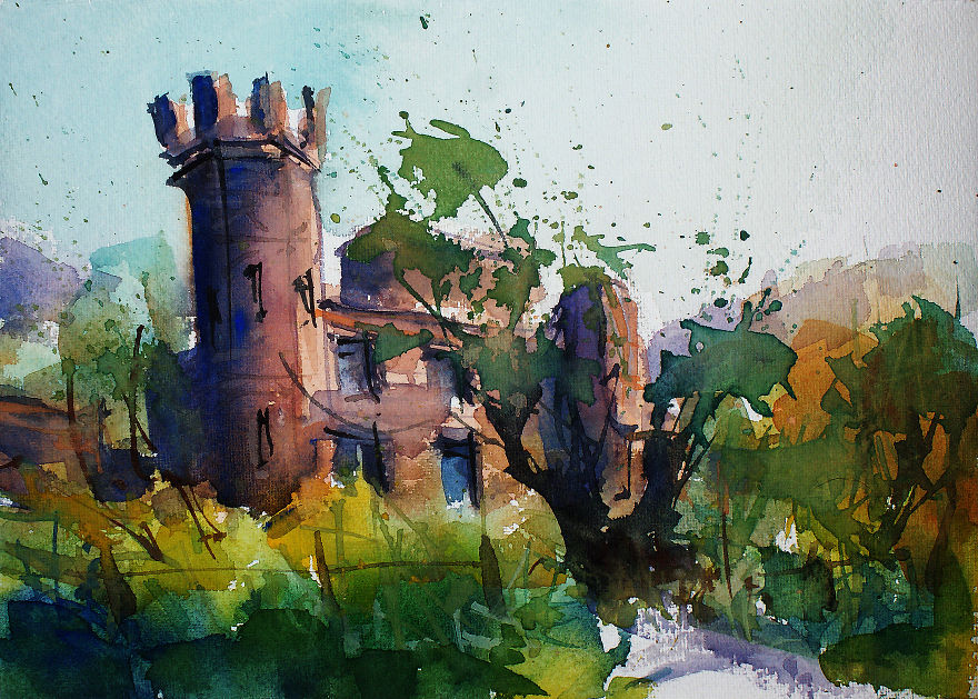 Ireland In Sketches & Watercolors