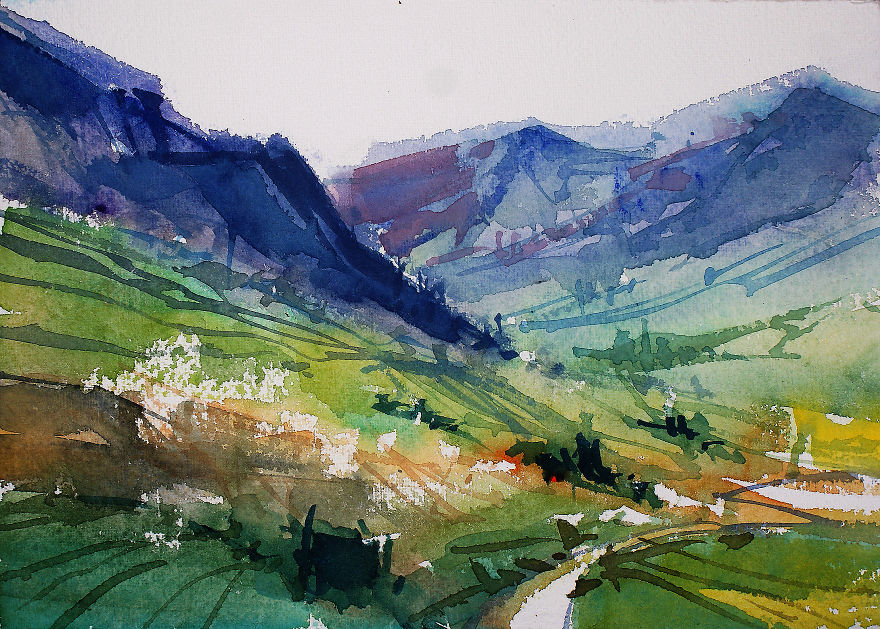 Ireland In Sketches & Watercolors