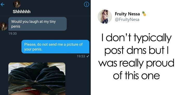 Woman Receives An Unsolicited Pic, Shuts The Creep Down With A Clever Reply...