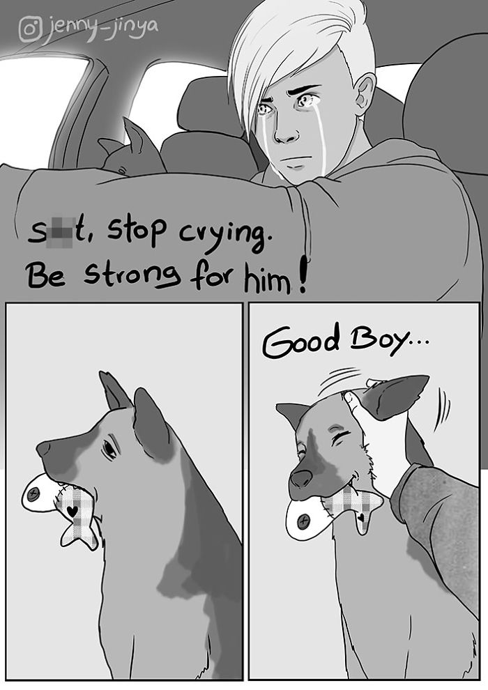 Artist Who Made People Cry With Her Grim Reaper Animal Comics Is Back, And This Time It’s About Seeing Your Dog Being Put To Sleep