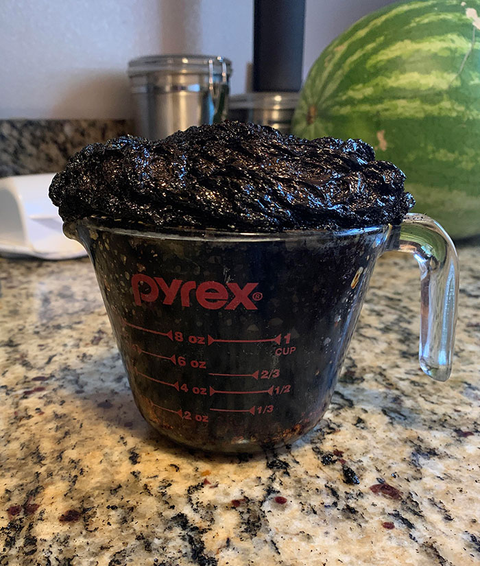 My Daughter Took It Upon Herself To Microwave Some Syrup For Her Waffles... For 5 Minutes